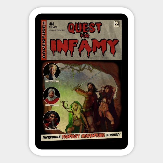 QFI - EC Comics Inspired Sticker by Infamous_Quests